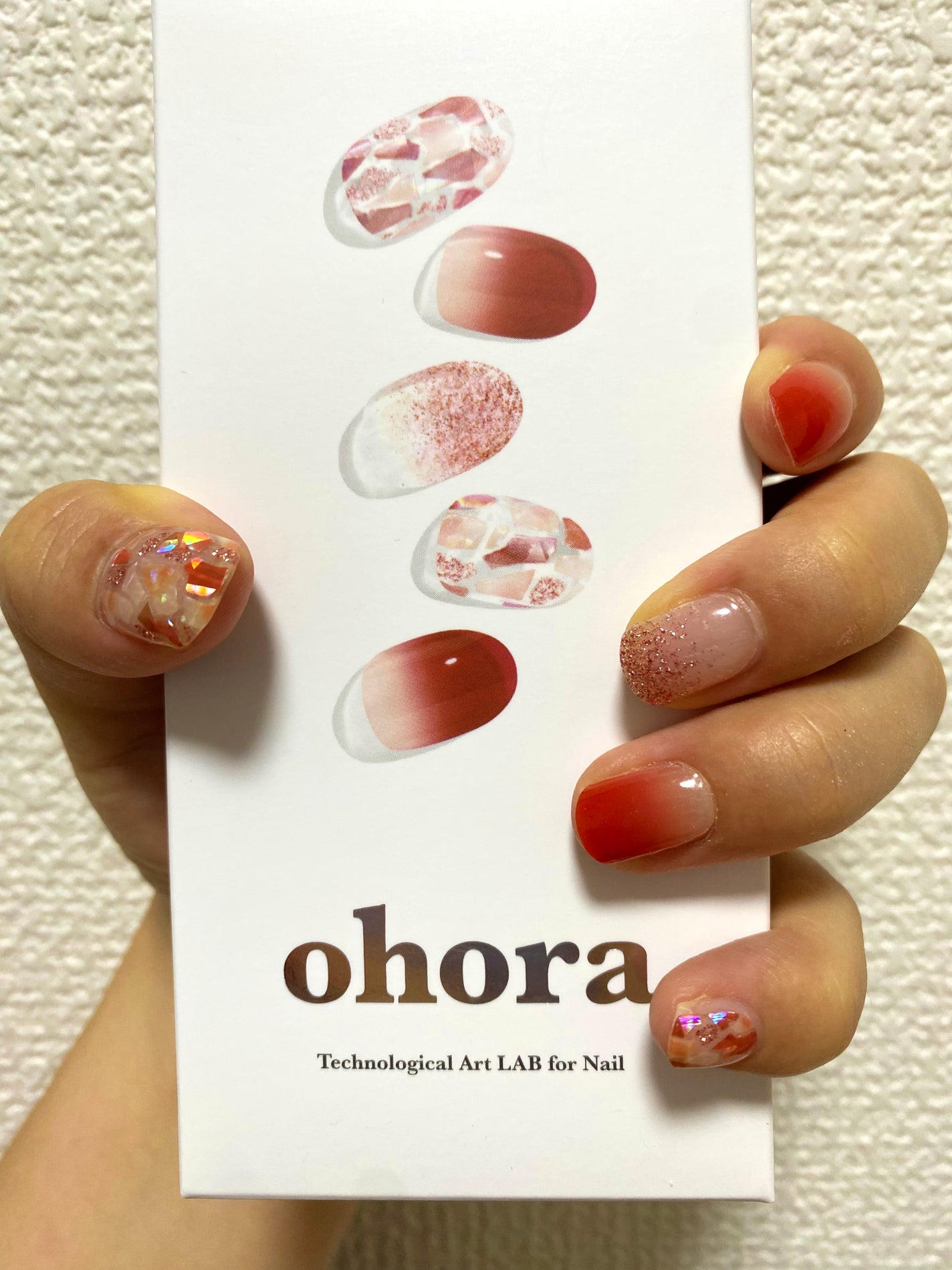 セミキュアジェルネイル(ハンド)/ohora/ネイルシールを使ったクチコミ(1枚目)