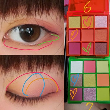 UR GLAM　BLOOMING EYE COLOR PALETTE/U R GLAM/パウダーアイシャドウを使ったクチコミ（2枚目）