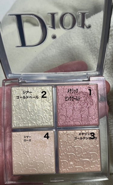 Dior ディオール バックステージ フェイス グロウ パレットのクチコミ「ディオール バックステージ フェイス グロウ パレット

004ローズ ゴールド

好きなハイ.....」（2枚目）