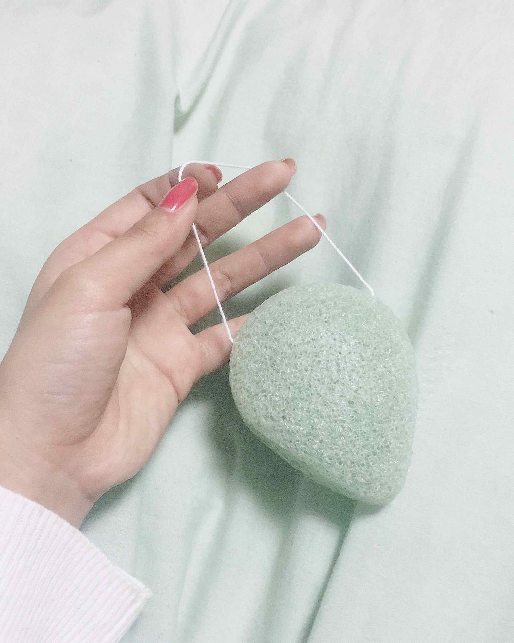 天然こんにゃくパフ/DAISO/その他スキンケアグッズを使ったクチコミ（2枚目）