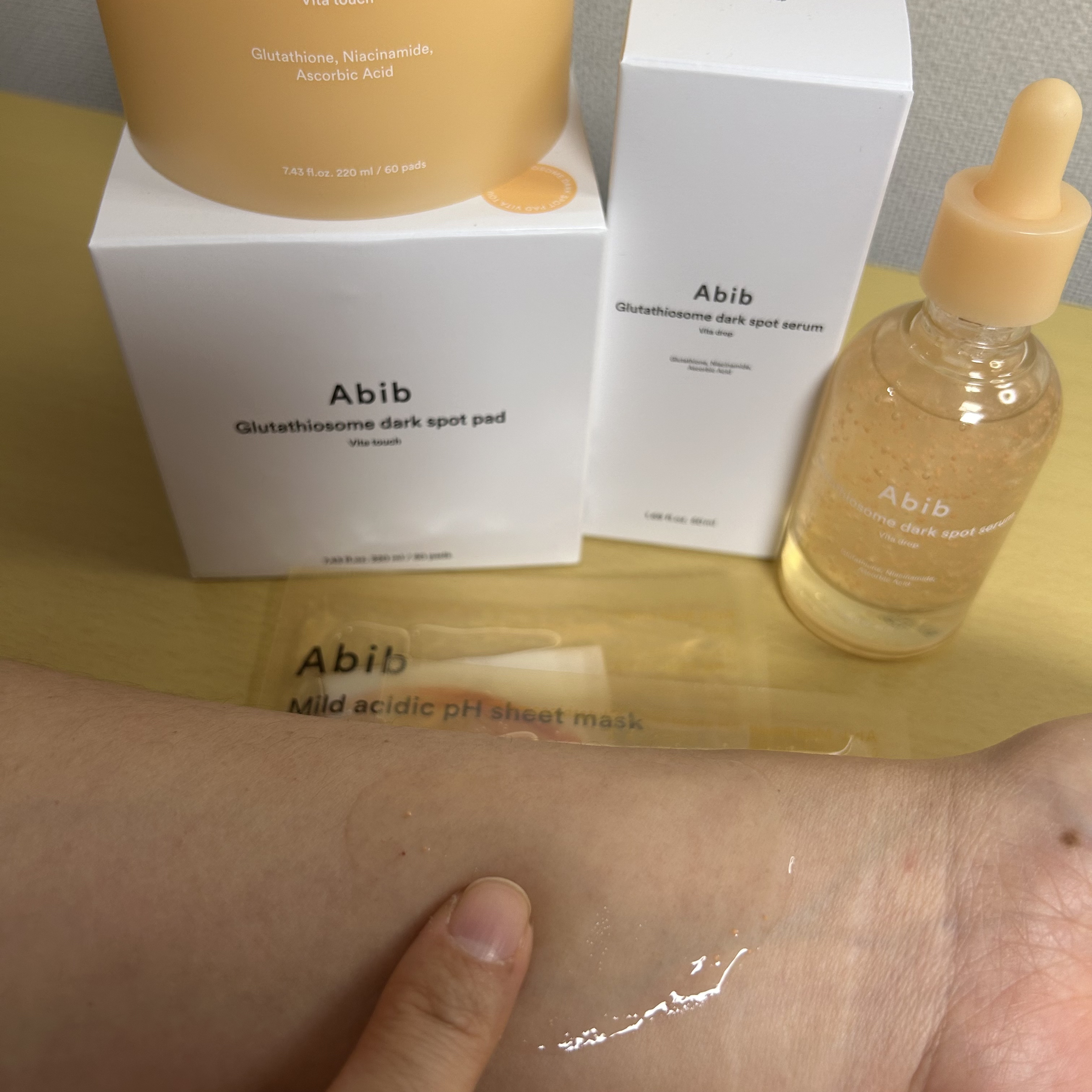 アビブ　グルタチオンソームダークスポットセラムビタドロップ/Abib /美容液を使ったクチコミ（3枚目）