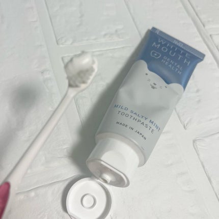 ホワイトマウス デンタルヘルス トゥースペースト マイルドソルティミント/ホワイトマウス/歯磨き粉を使ったクチコミ(7枚目)
