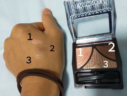 ジューシーピュアアイズ/キャンメイク/アイシャドウパレットを使ったクチコミ(3枚目)