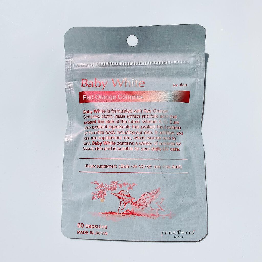 Baby White 60粒/renaTerra/美容サプリメントを使ったクチコミ(2枚目)