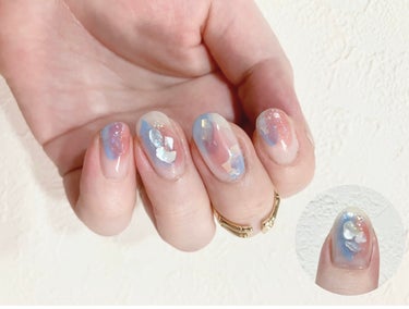 UR GLAM　COLOR NAIL SELECTION BU1＜グロッシーカラー＞/U R GLAM/マニキュアを使ったクチコミ（3枚目）