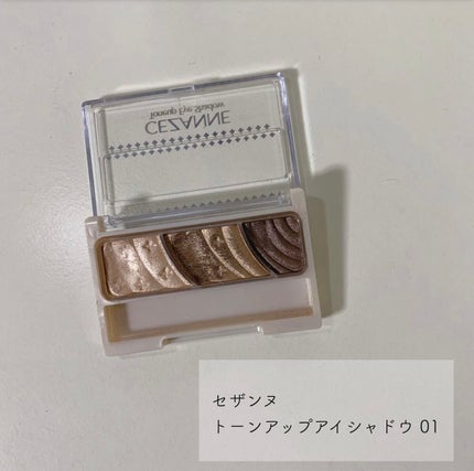 トーンアップアイシャドウ/CEZANNE/アイシャドウパレットを使ったクチコミ(1枚目)