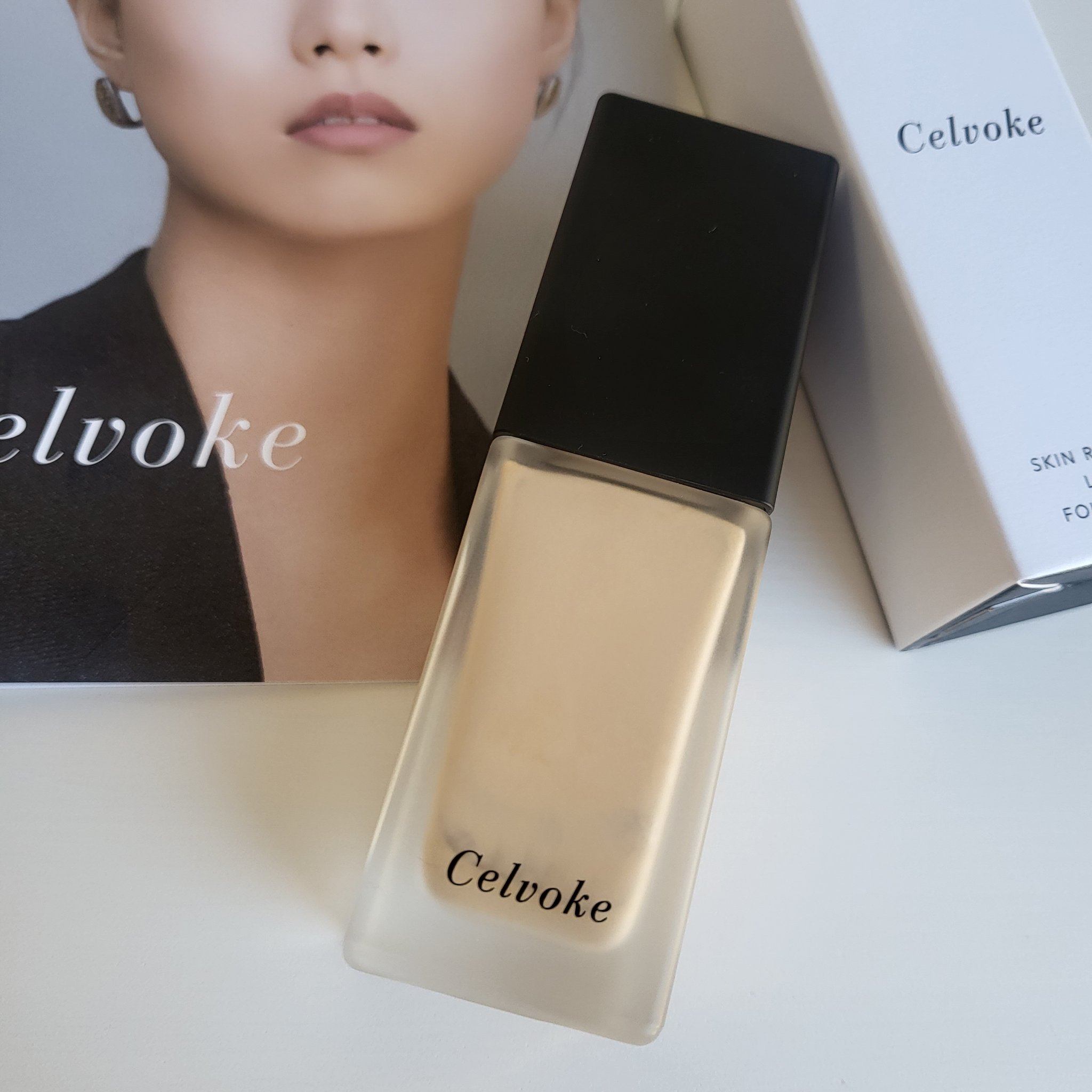 スキンレゾネート リキッドファンデーション/Celvoke/リキッドファンデーションを使ったクチコミ（2枚目）