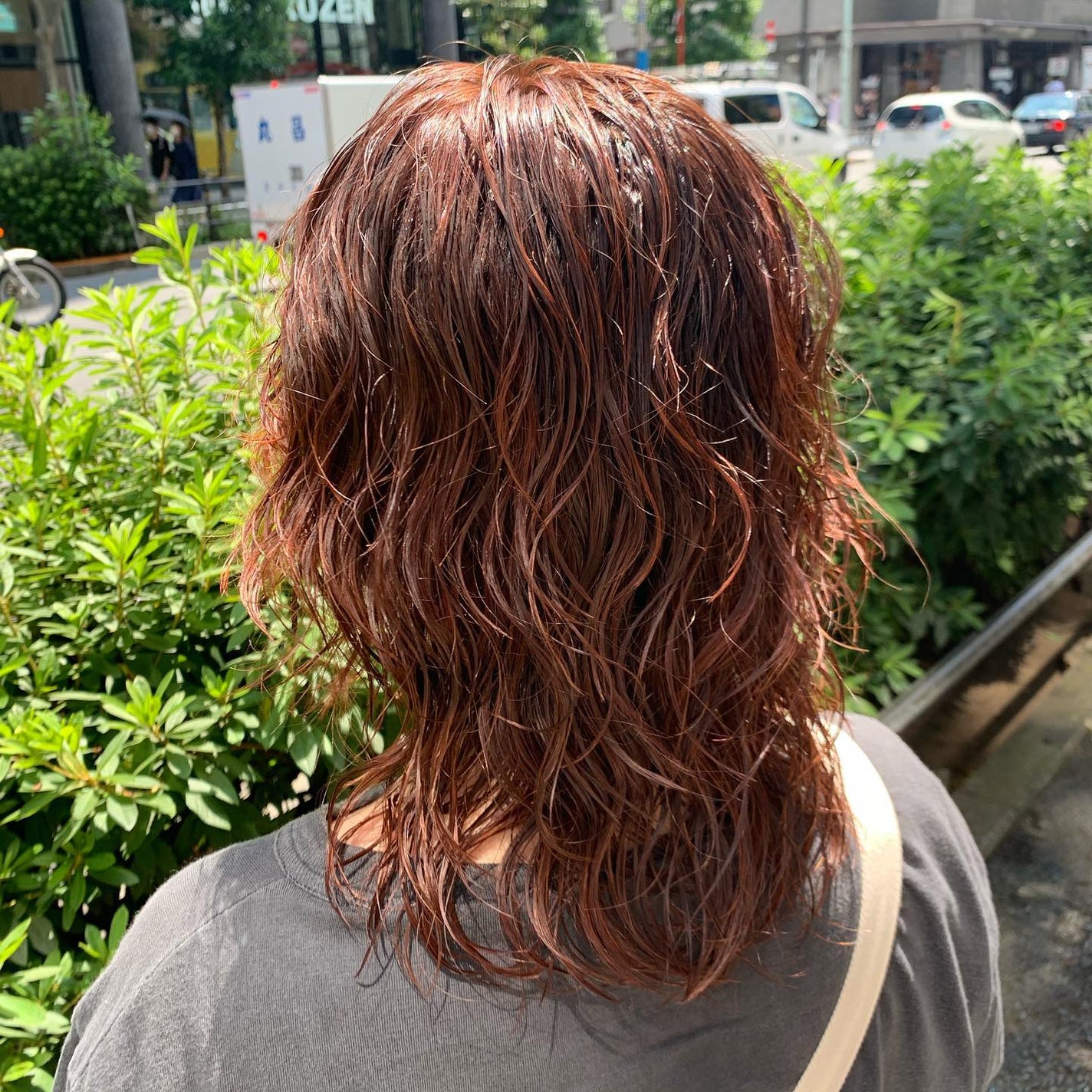 田中みづき on LIPS 「💐...🕊🤎#オレンジカラー....ヘアセット予約承り中❤︎ご..」(2枚目)