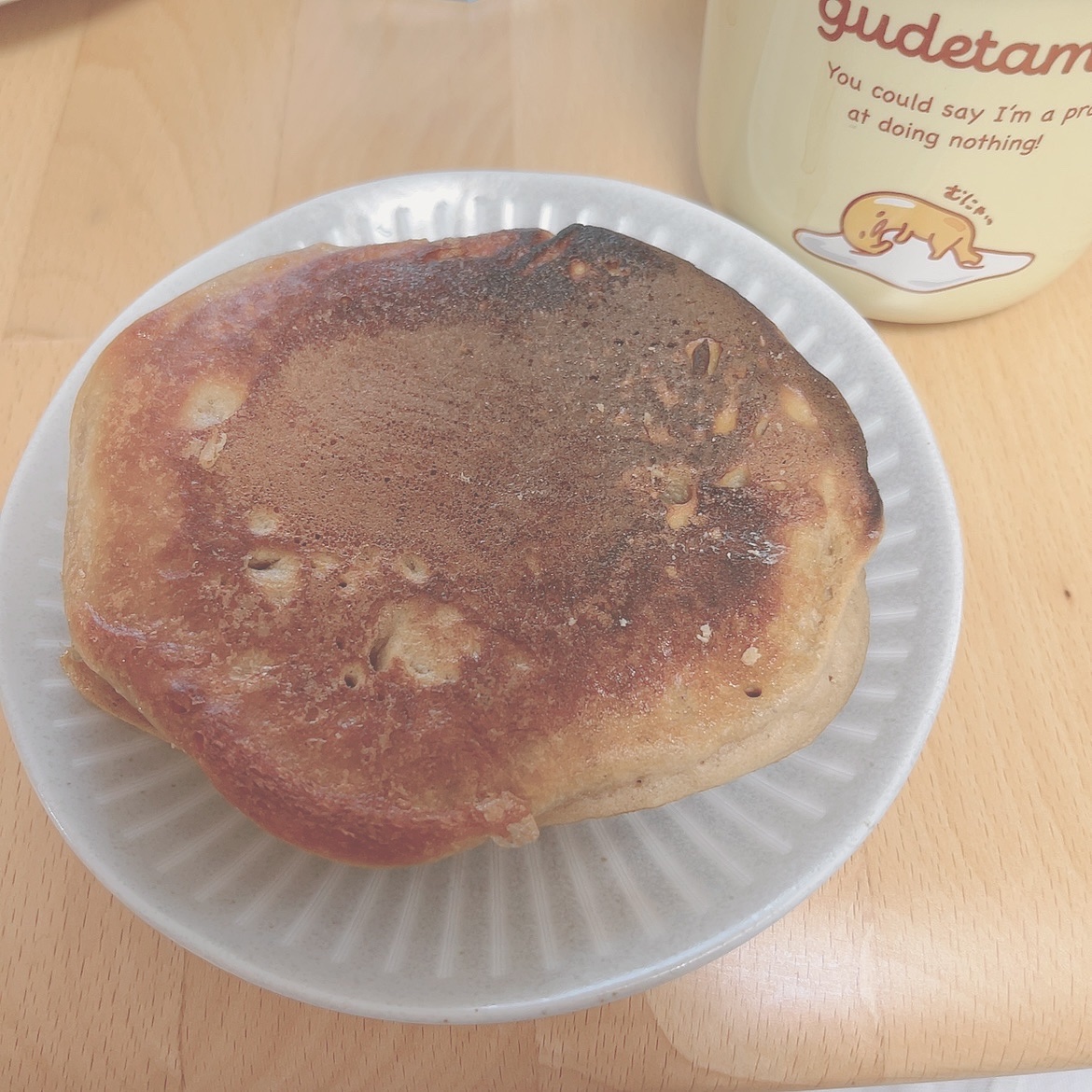 完全食TOKYO 完全栄養食プロテインチョコのクチコミ「プロテイン入りホットケーキ
気軽にタンパク質が取れる！

準備する材料

プロテイン：30g
.....」（2枚目）