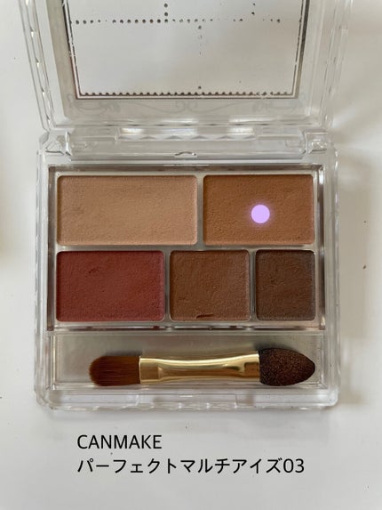 パーフェクトマルチアイズ/キャンメイク/アイシャドウパレットを使ったクチコミ(5枚目)