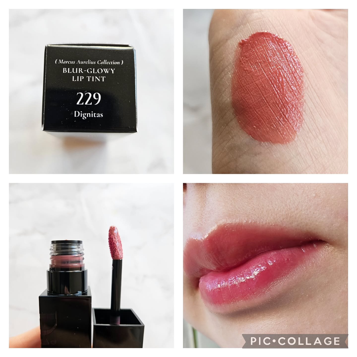 ブラーグロイリップティント 213 リベルタス/Dinto/リップティントを使ったクチコミ（3枚目）