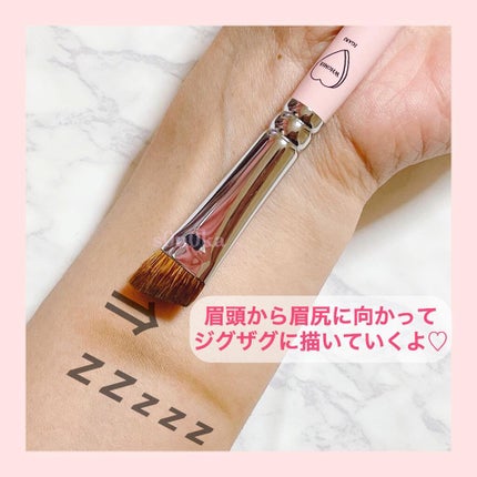 フーミー アイブロウブラシ 熊野筆/WHOMEE/メイクブラシを使ったクチコミ(2枚目)