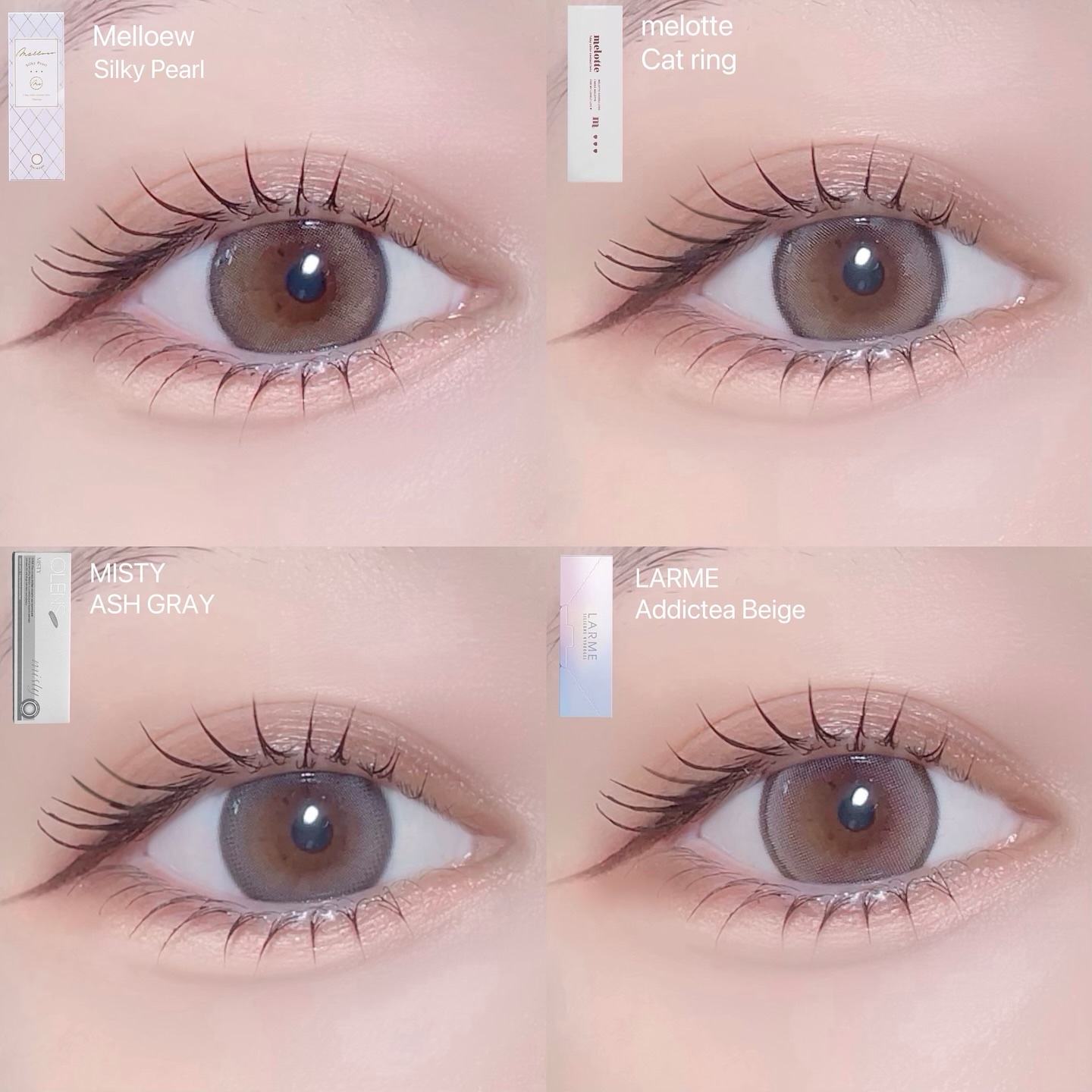 ラルム シリコーンハイドロゲル ダブルモイストUV ワンデー アディクティーベージュ/LARME/カラーコンタクトレンズを使ったクチコミ（2枚目）