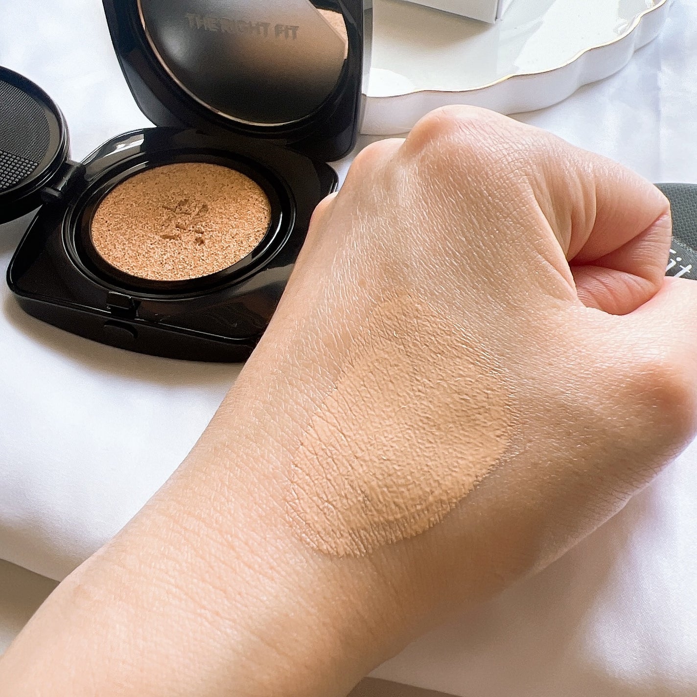 レイヤリングフィット グロークッションEX/TFIT/クッションファンデーションを使ったクチコミ(5枚目)