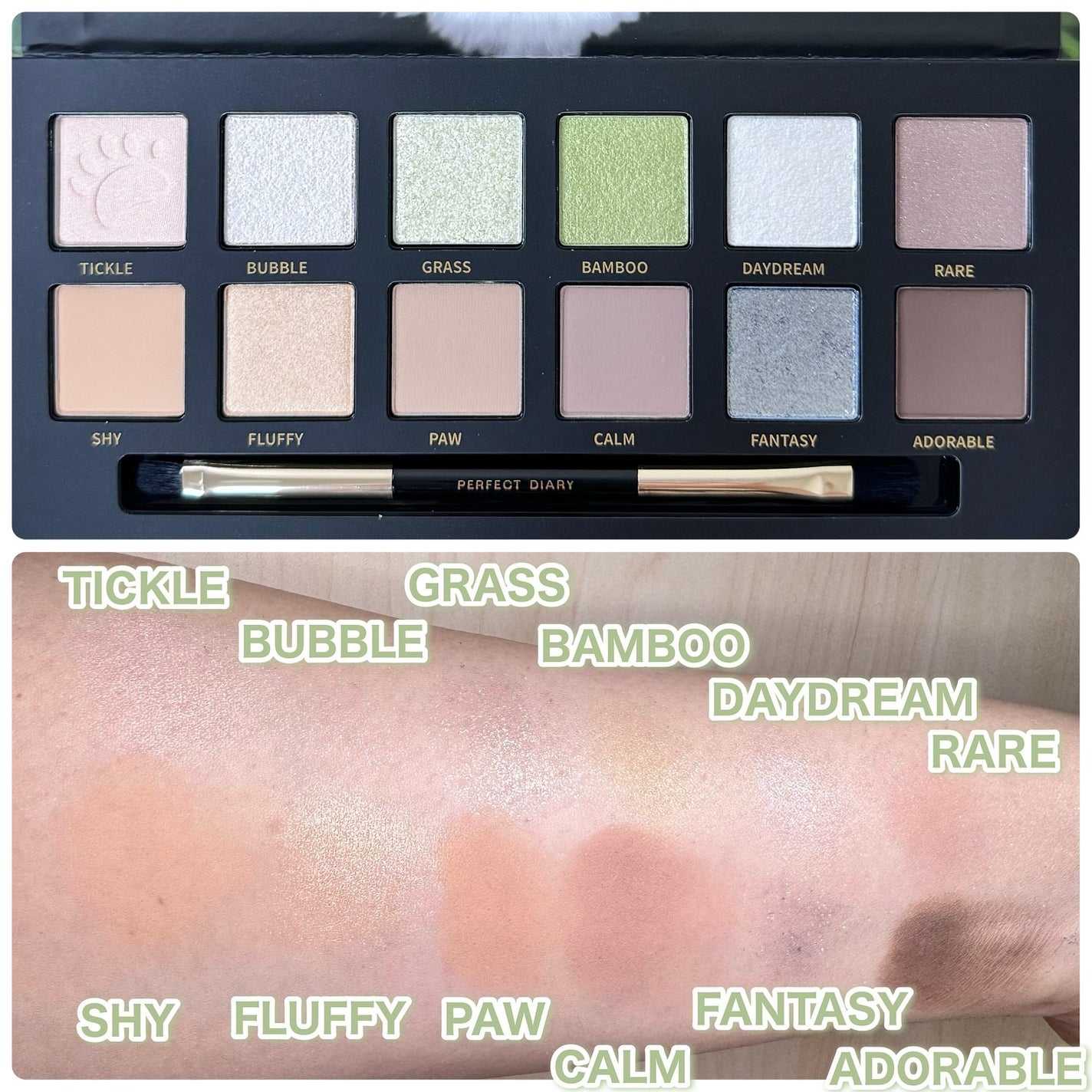 エクスプローラ12色 動物アイシャドウパレット/PERFECT DIARY/アイシャドウパレットを使ったクチコミ(2枚目)