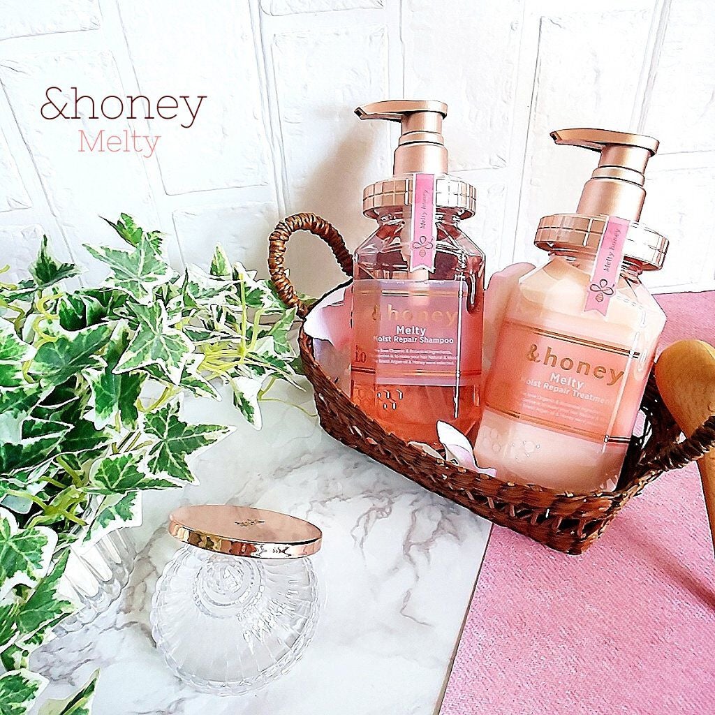 &honey Melty モイストリペア シャンプー1.0/モイストリペア ヘアトリートメント2.0/&honey/市販シャンプーを使ったクチコミ(1枚目)