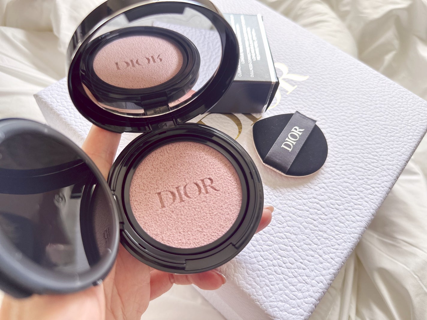 ディオールスキン フォーエヴァー トーンアップ グロウ クッション(リフィル)/Dior/ベースメイクを使ったクチコミ(1枚目)