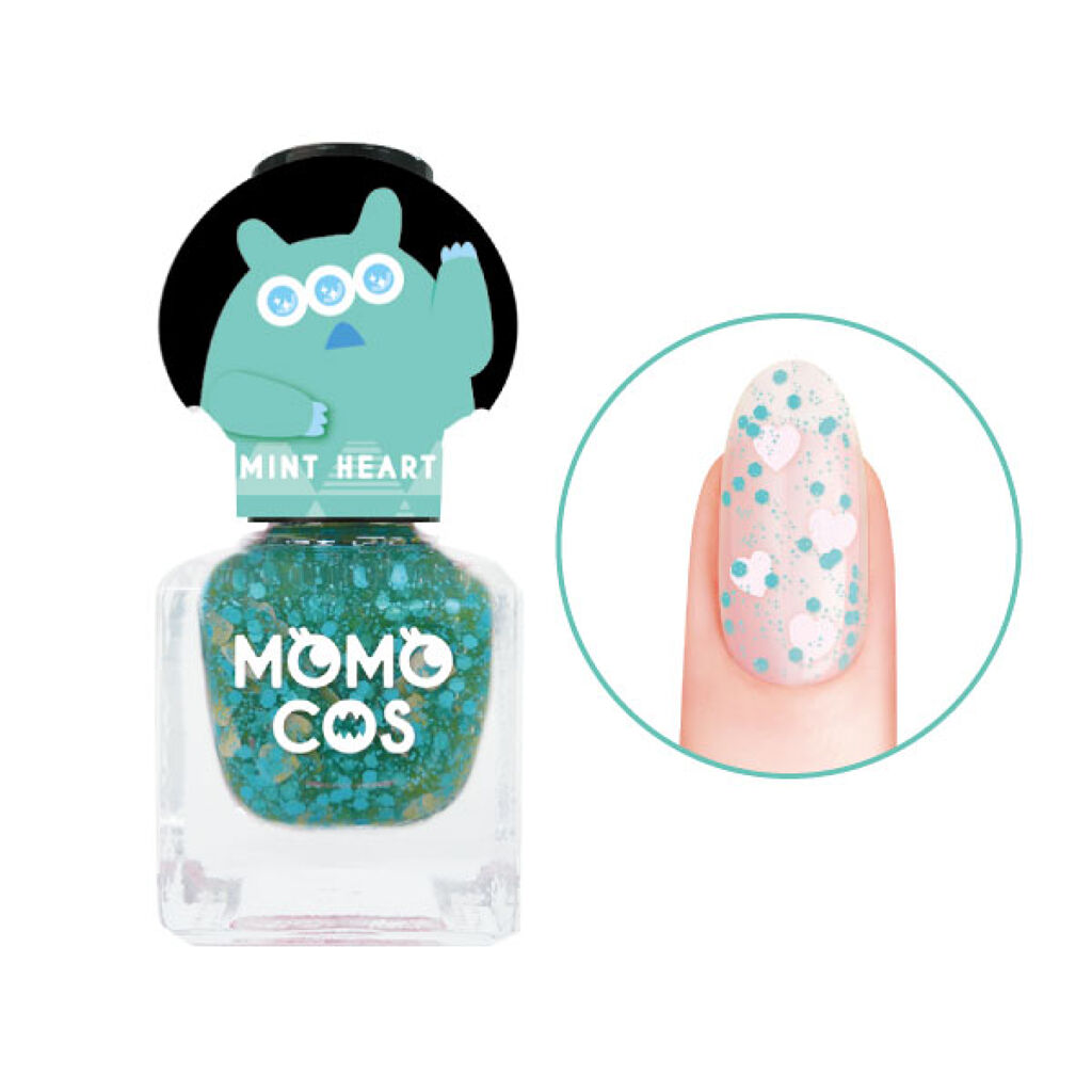 BWモモコス はがせるマニキュア ミントハート