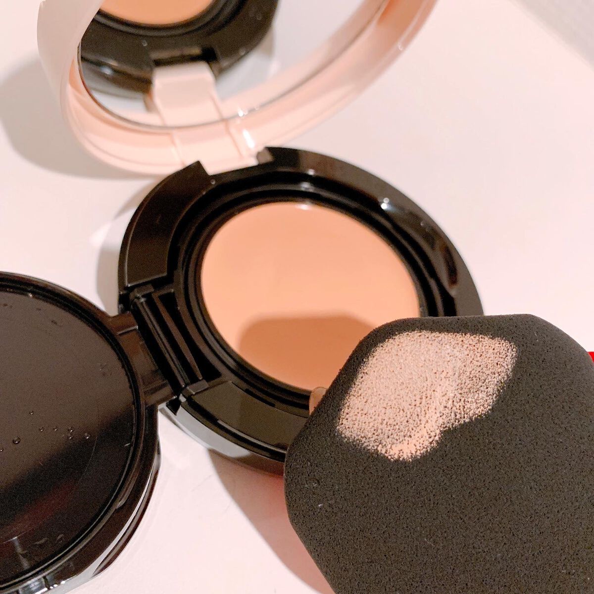 ドラマティッククッションジェリー/マキアージュ/クッションファンデーションを使ったクチコミ(4枚目)