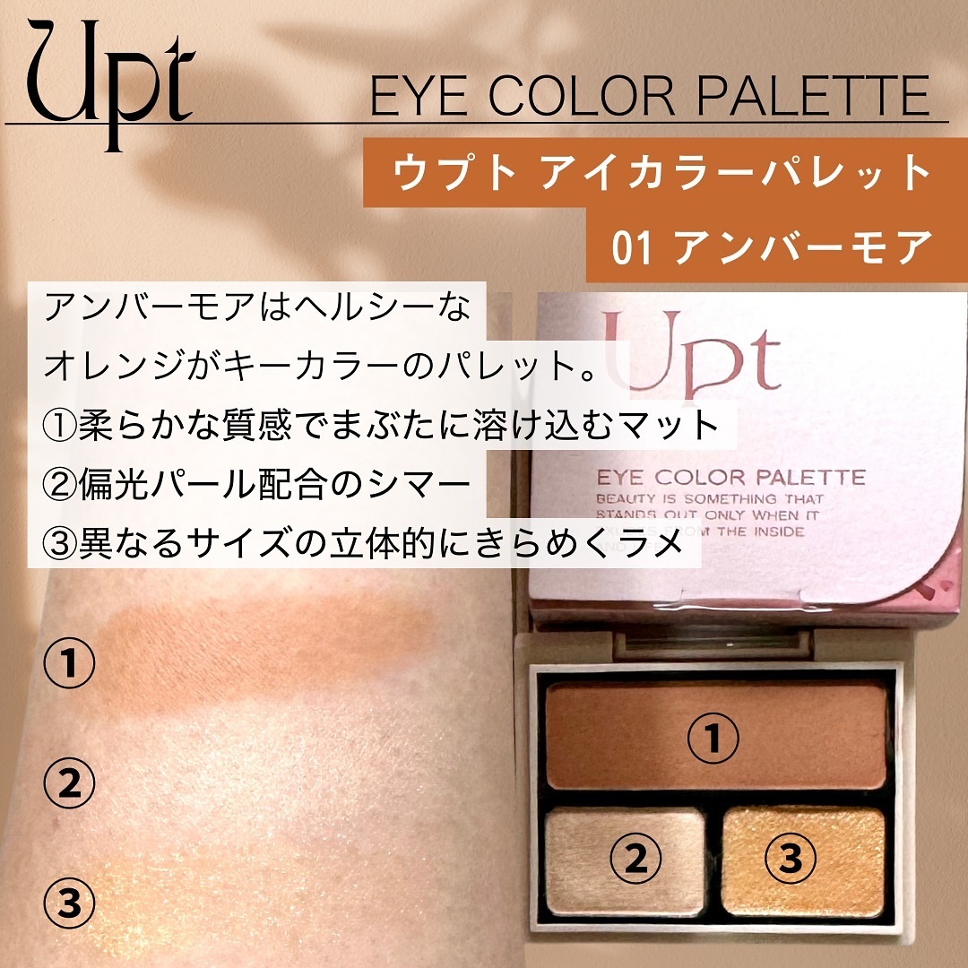 アイカラーパレット/Upt/アイシャドウパレットを使ったクチコミ（2枚目）