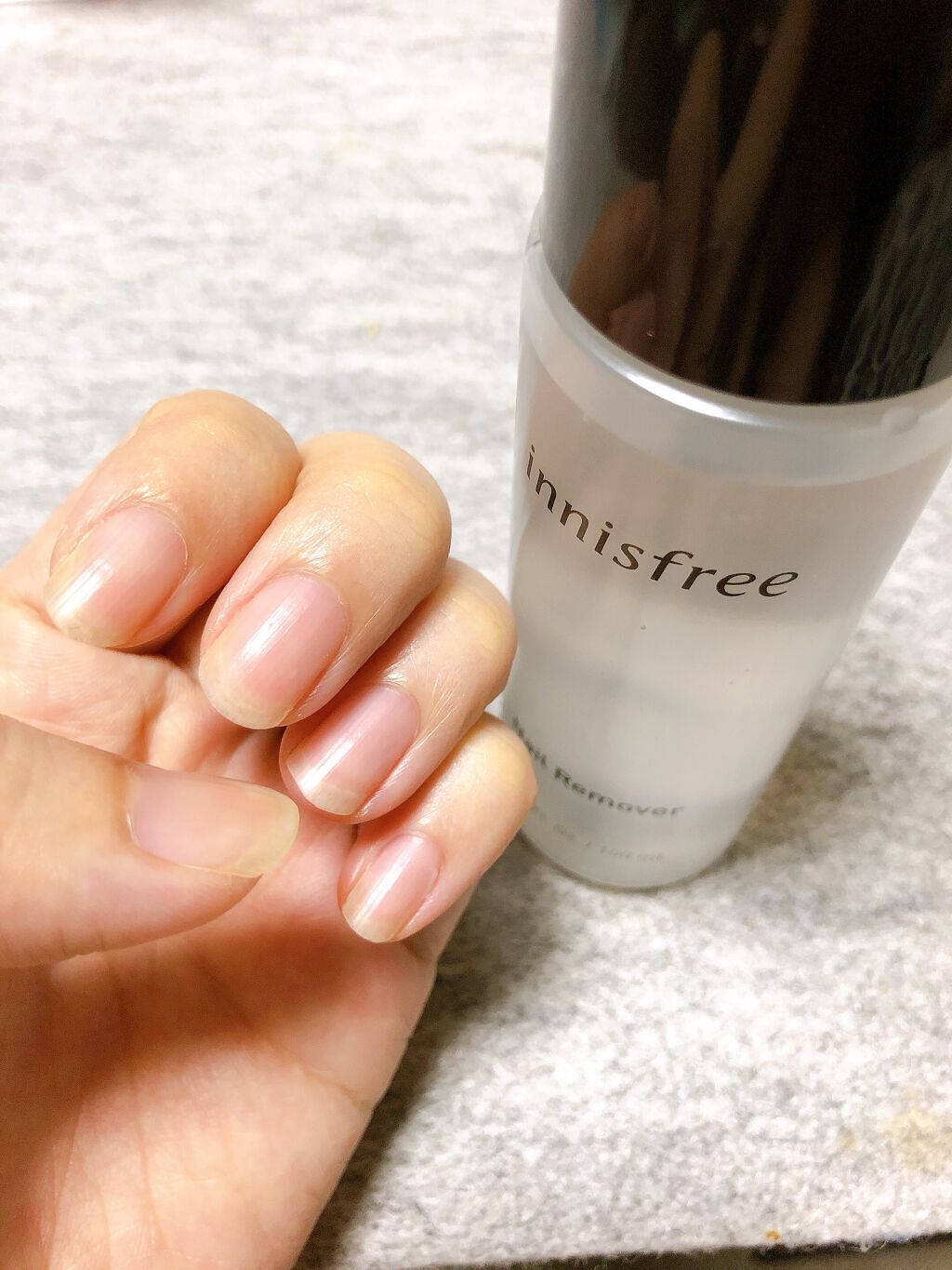 ネイルリムーバー/innisfree/除光液を使ったクチコミ（3枚目）