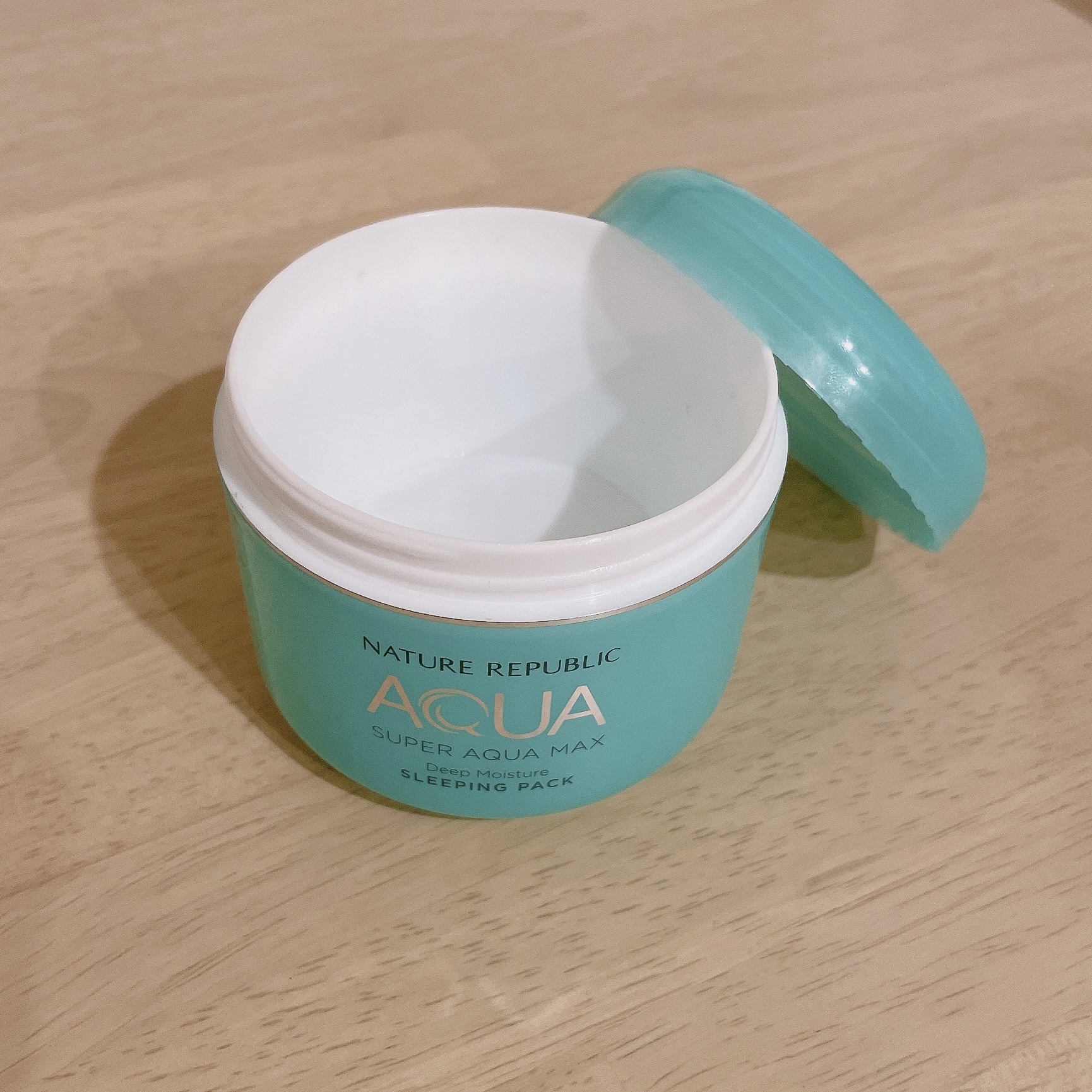 スーパーアクアマックス ディープモイスチャー スリーピングパック /ネイチャーリパブリック/洗い流すパック・マスクを使ったクチコミ（2枚目）