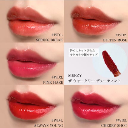 ザ ウォータリーデューティント/MERZY/リップティントを使ったクチコミ(4枚目)