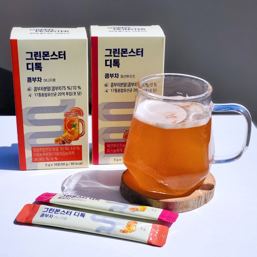 デトックスコンブ茶/グリーンモンスター/コンブチャを使ったクチコミ（1枚目）