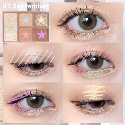 オールラウンドアイパレット/hince/マルチパレットを使ったクチコミ(5枚目)