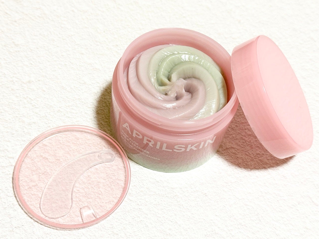 ピンクアロエメレンゲクレンザー/APRILSKIN/その他洗顔料を使ったクチコミ(2枚目)