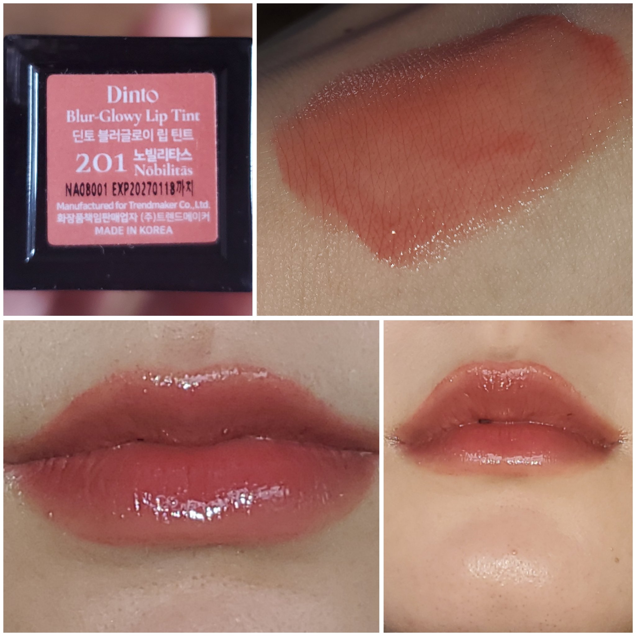 ブラーグロイリップティント/Dinto/リップティントを使ったクチコミ（3枚目）