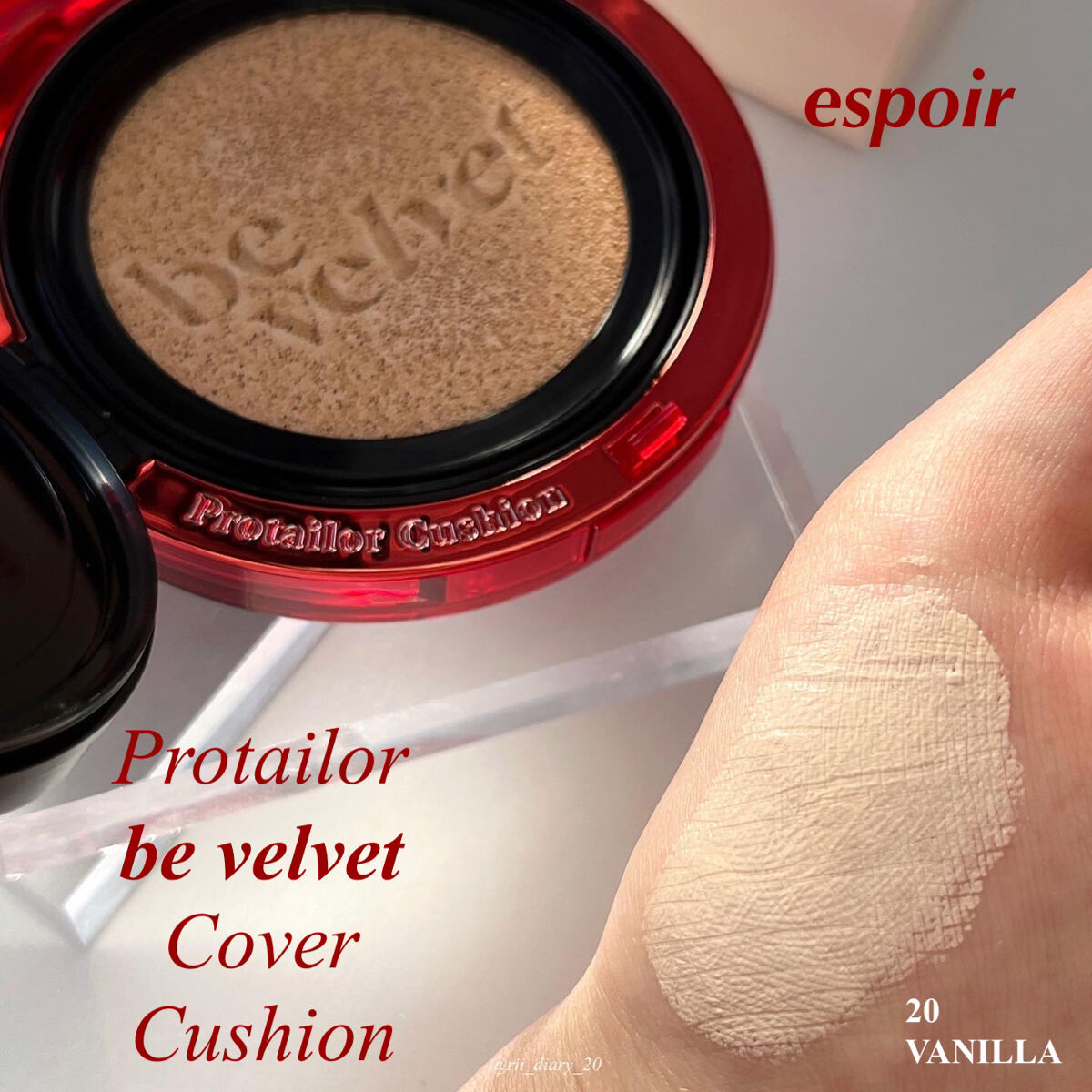 プロテーラービーベルベットカバークッション/espoir/クッションファンデーションを使ったクチコミ（2枚目）