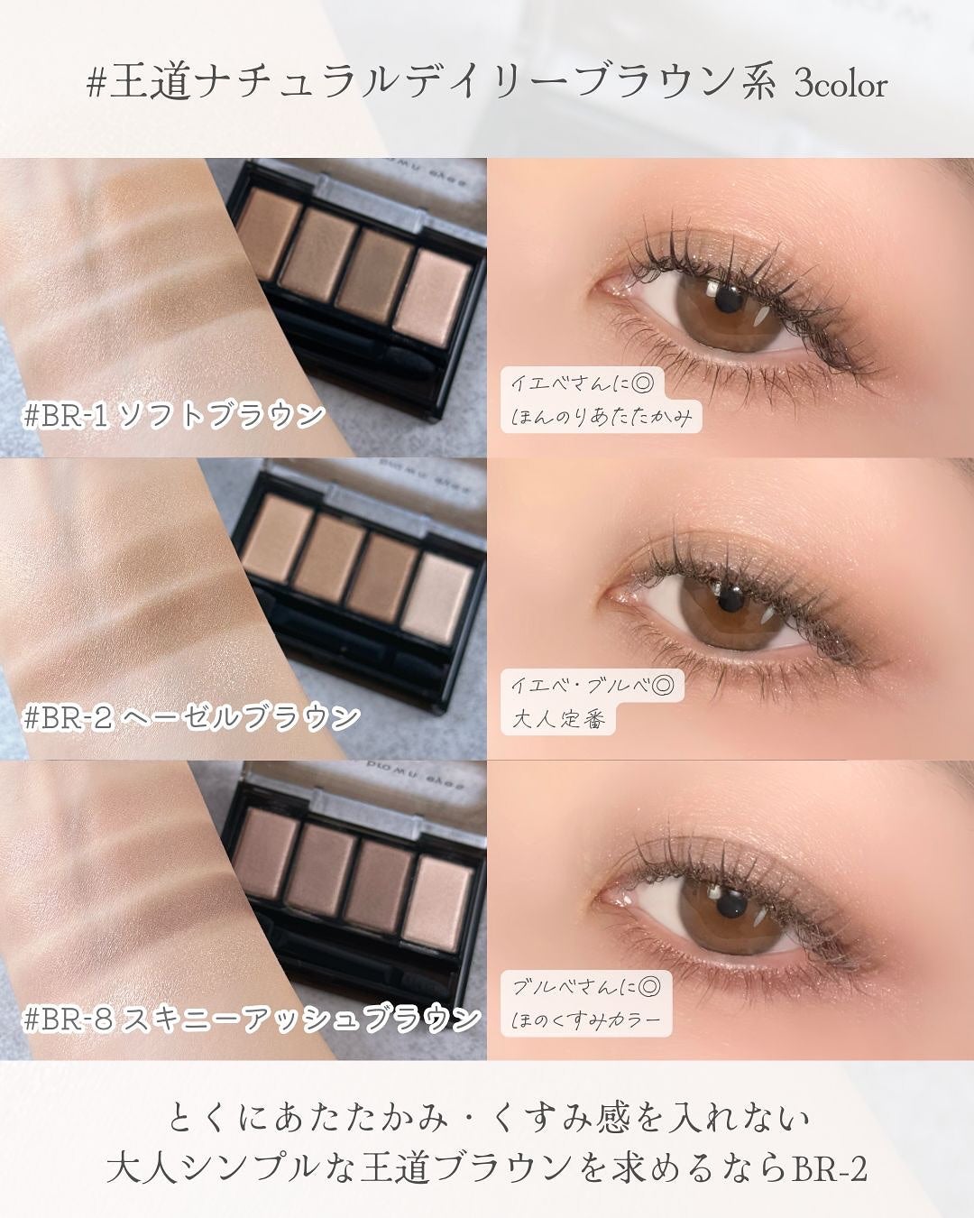 ケイト メロウブラウンアイズ/KATE/アイシャドウパレットを使ったクチコミ(4枚目)