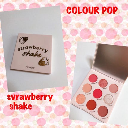 STRAWBERRY SHAKE/ColourPop/アイシャドウパレットを使ったクチコミ(1枚目)