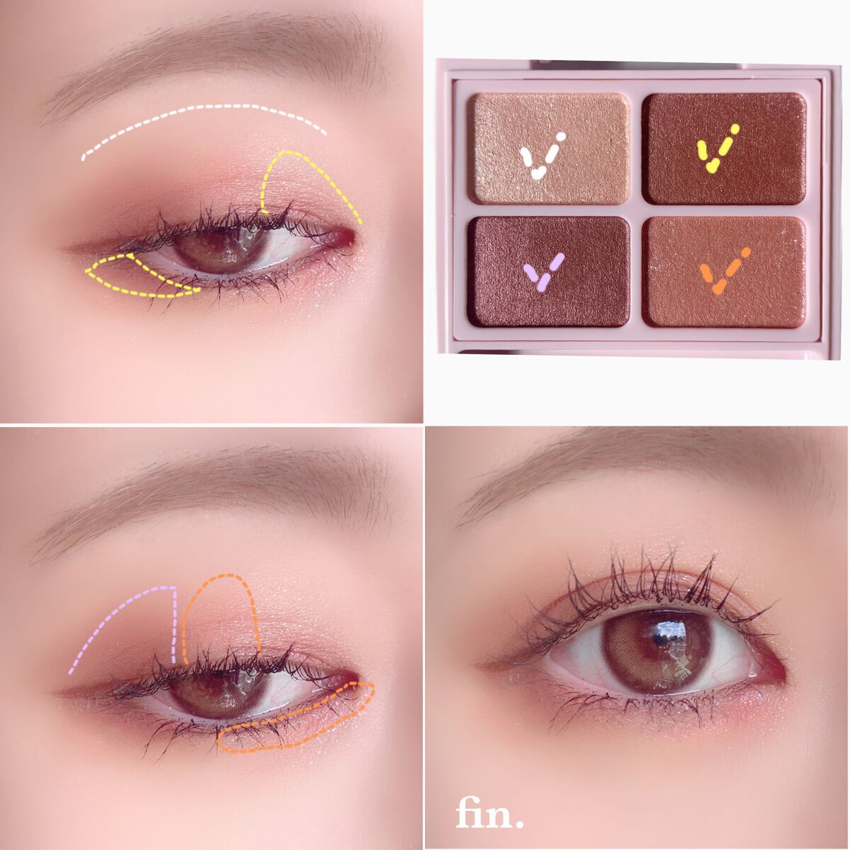 デイジードール アイカラー パレット/DAISY DOLL by MARY QUANT/アイシャドウパレットを使ったクチコミ（2枚目）