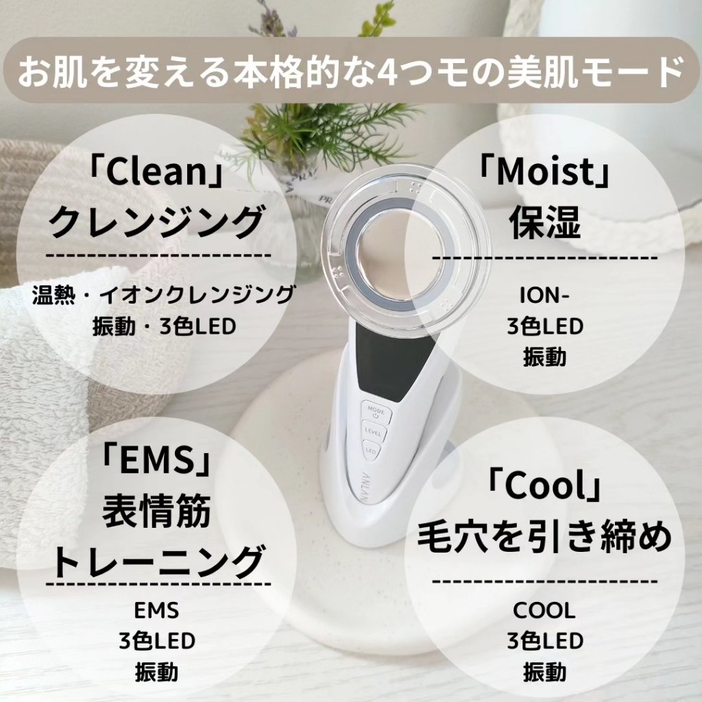多機能温冷美顔器/ANLAN/美顔器・マッサージを使ったクチコミ（1枚目）