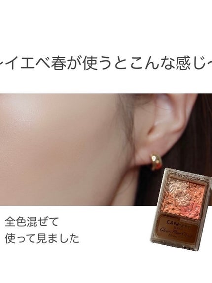 グロウフルールチークス(ブレンドタイプ)/キャンメイク/パウダーチークを使ったクチコミ(5枚目)