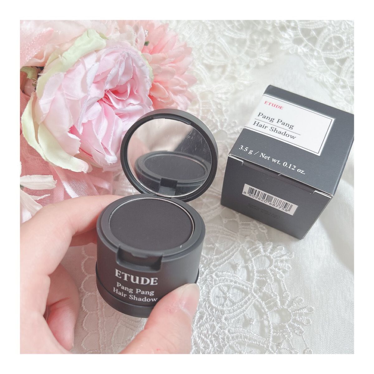 ポンポンヘアシャドウ/ETUDE/シェーディングを使ったクチコミ（2枚目）