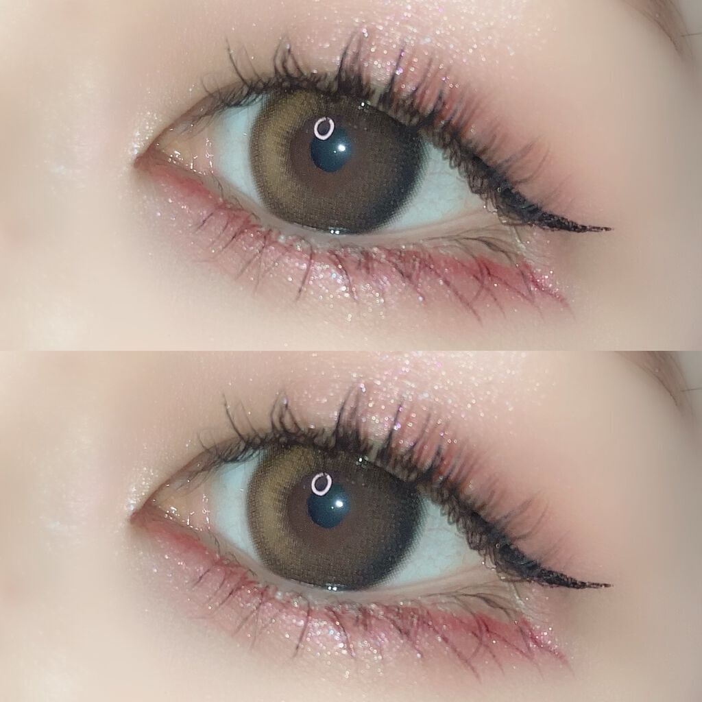 デームードブラウンマンスリー (DAYMOOD BROWN monthly)/OLOLA/1ヶ月(1MONTH)カラコンを使ったクチコミ(2枚目)