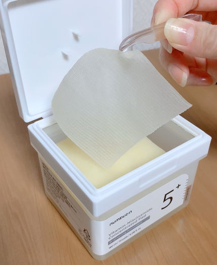 5番 白玉グルタチオンCフィルムパッド/numbuzin/トナーパッドを使ったクチコミ(5枚目)