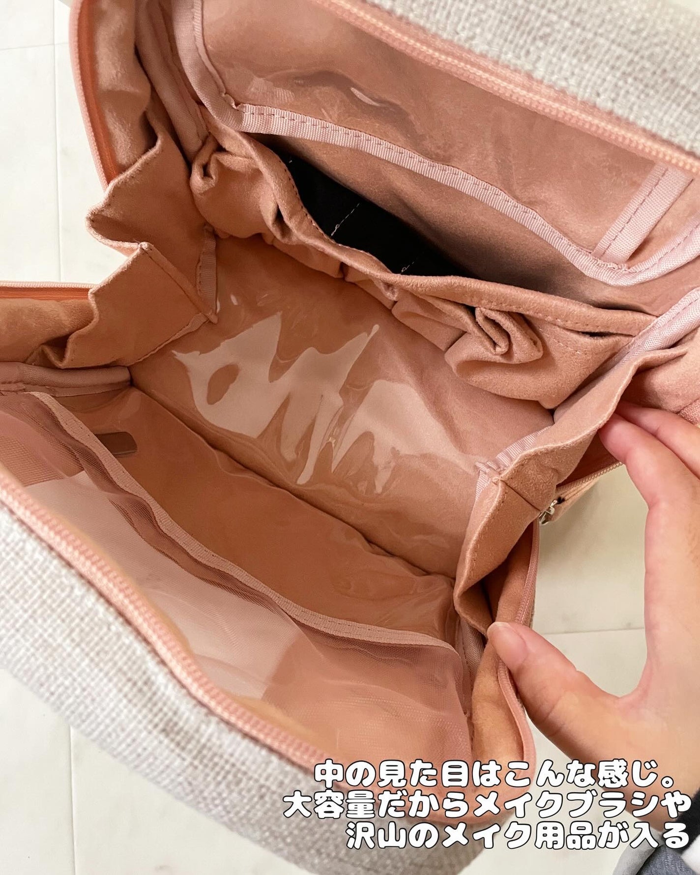 KOBAKO スクエアメイクポーチ/KOBAKO/化粧ポーチを使ったクチコミ(2枚目)