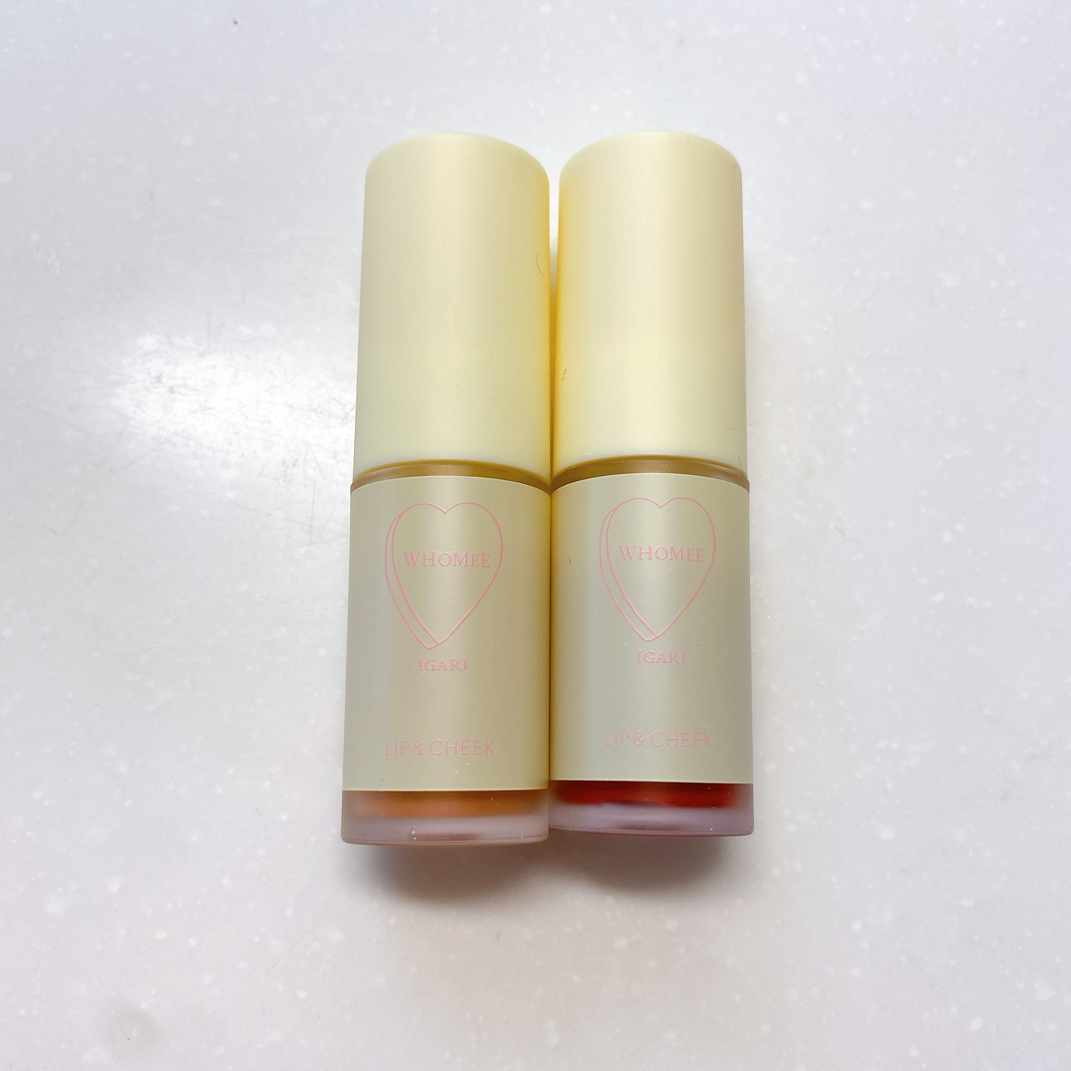 リップ＆チーク アブラッチョブラウン/WHOMEE/ジェル・クリームチークを使ったクチコミ（2枚目）