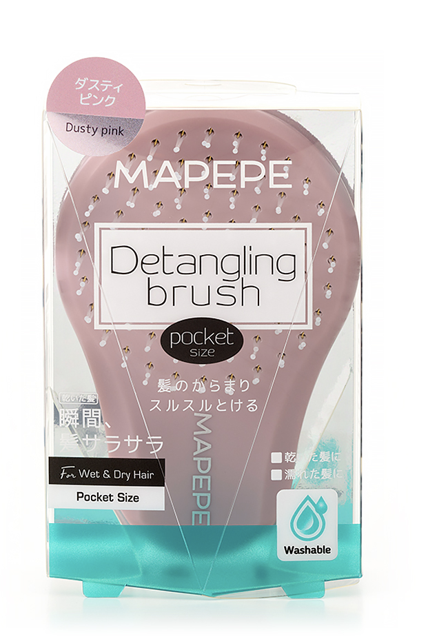デタングリングブラシ【ポケットサイズ】 ダスティピンク