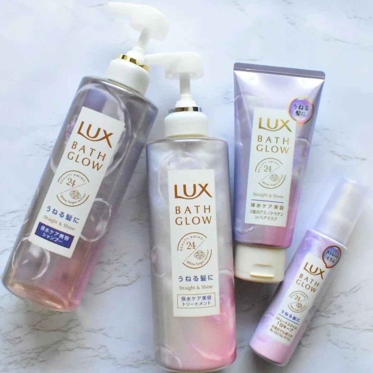 バスグロウ ストレート&シャイン シャンプー/トリートメント/LUX/市販シャンプーを使ったクチコミ(1枚目)