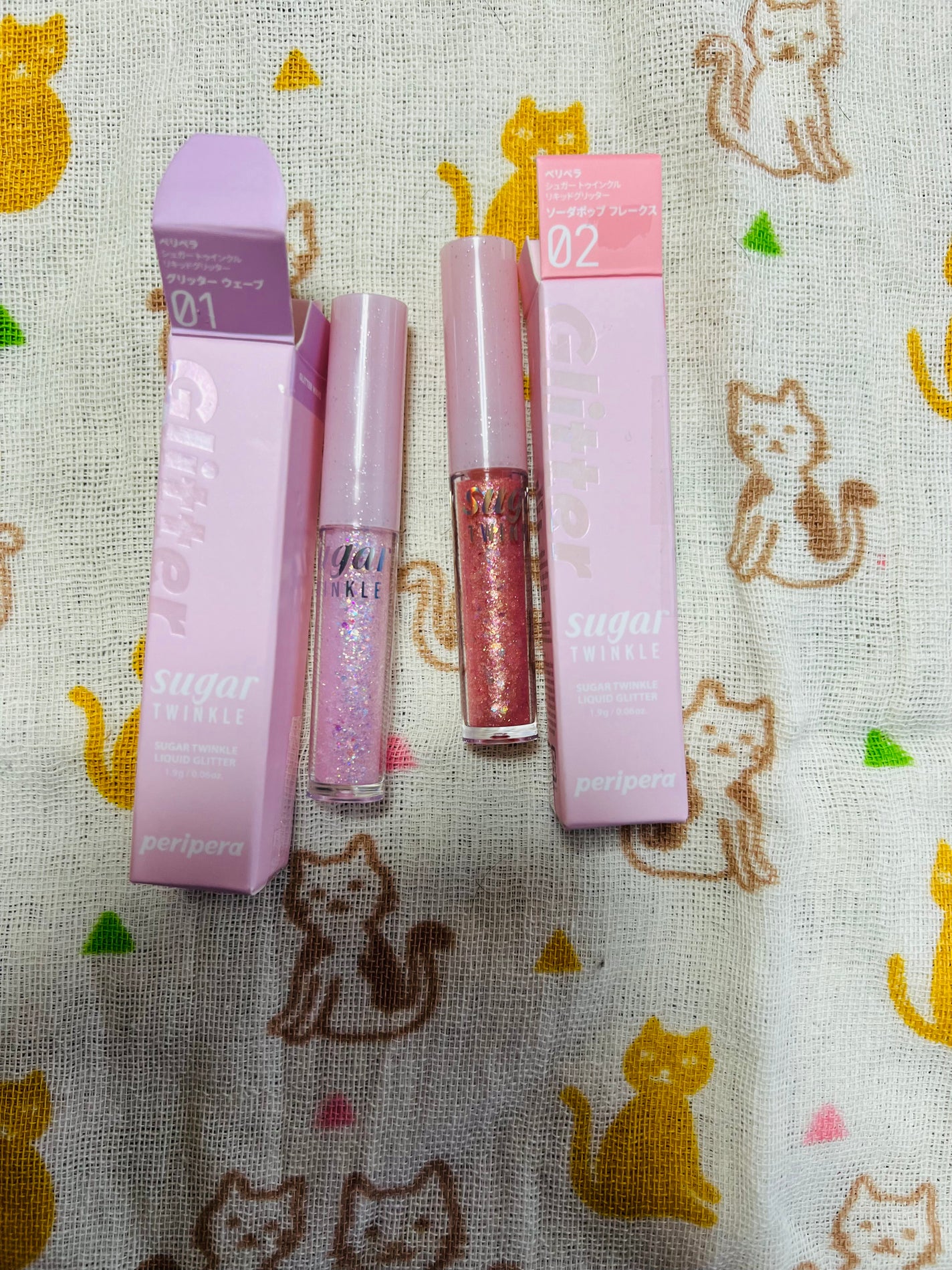 シュガー トゥインクル リキッド グリッター/PERIPERA/グリッターを使ったクチコミ(1枚目)