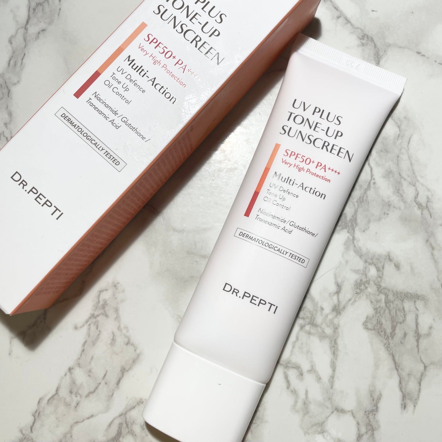 UVプラス トーンアップサンスクリーン/DR.PEPTI/日焼け止めミルクを使ったクチコミ(4枚目)