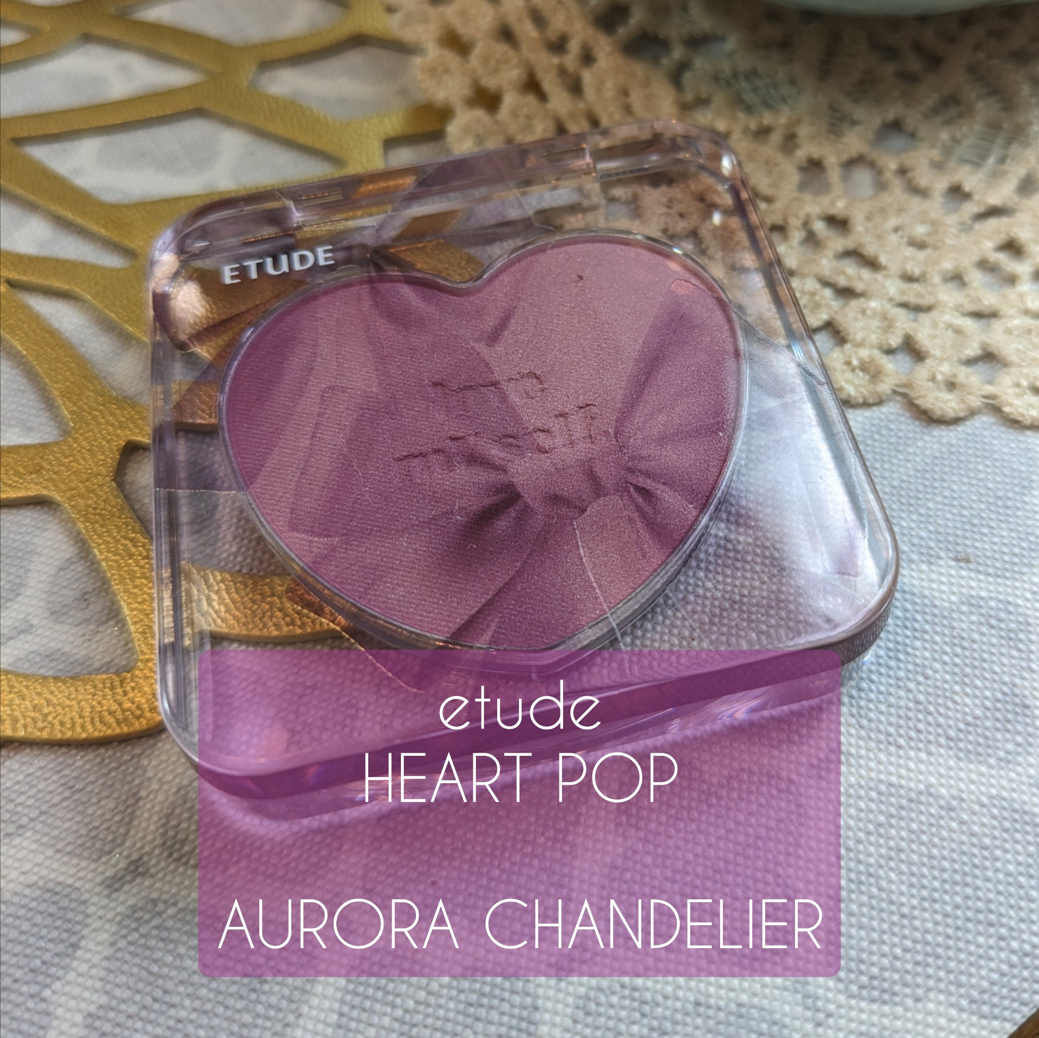 ハートポップブラッシャー/ETUDE/パウダーチークを使ったクチコミ（1枚目）