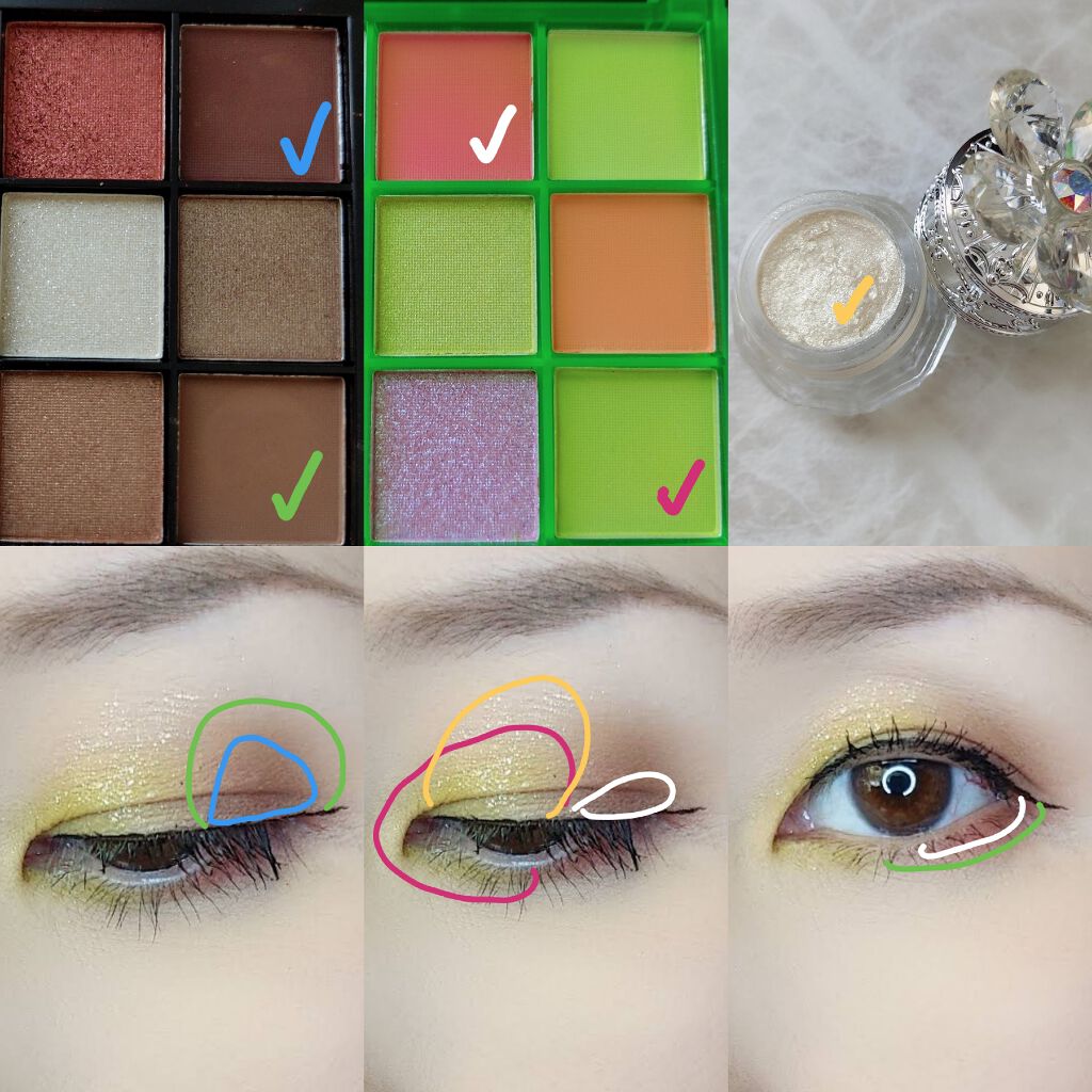 UR GLAM　BLOOMING EYE COLOR PALETTE/U R GLAM/アイシャドウパレットを使ったクチコミ（2枚目）