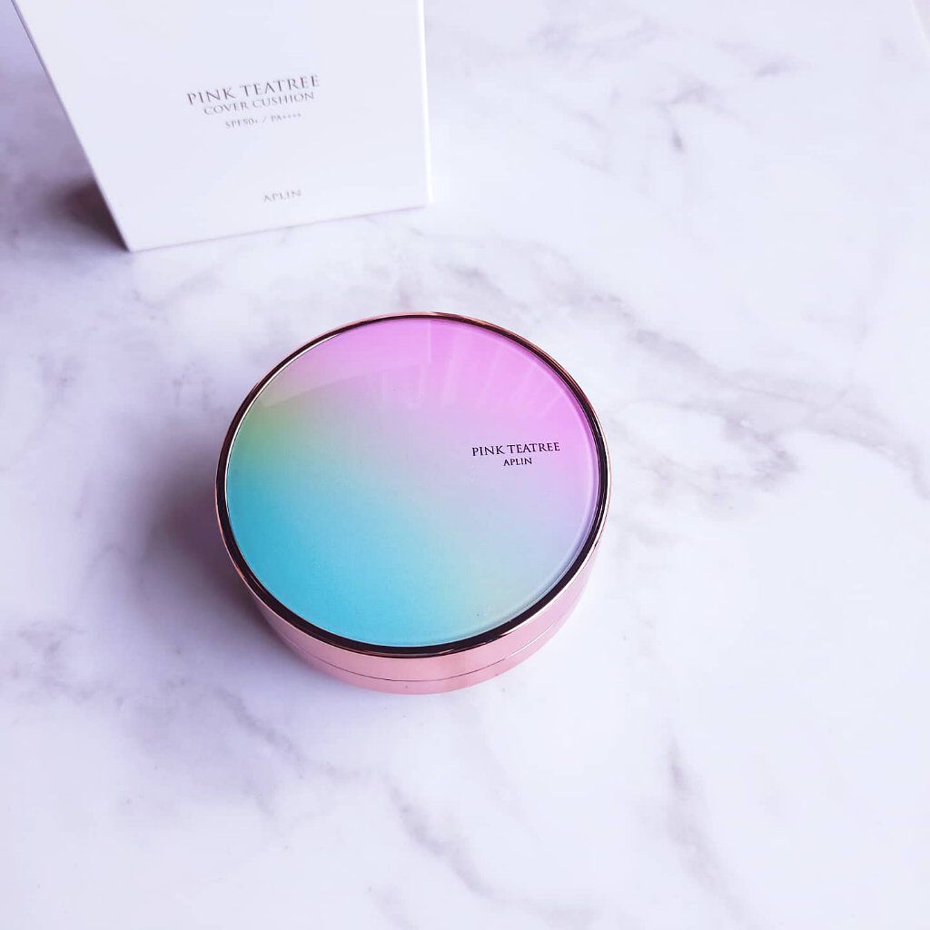 ピンクティーツリーカバークッション/APLIN/クッションファンデーションを使ったクチコミ（1枚目）