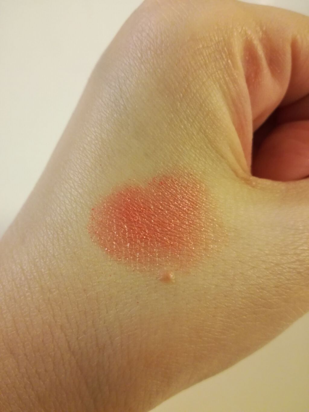 UR GLAM　POWDER EYESHADOW チェリーピンク〈パールラメ〉/U R GLAM/単色アイシャドウを使ったクチコミ（3枚目）